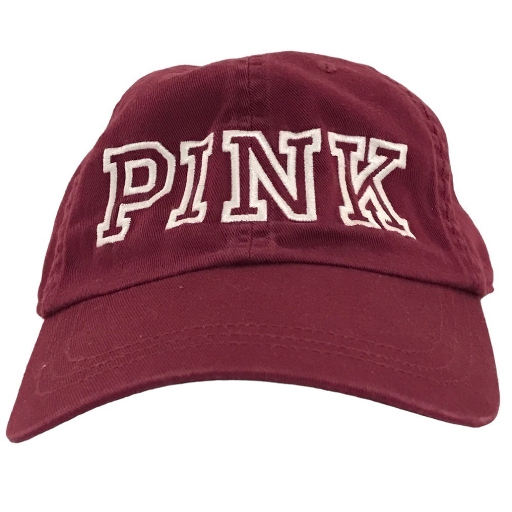 Victoria's Secret PINK Maroon Adjustable Ball Cap